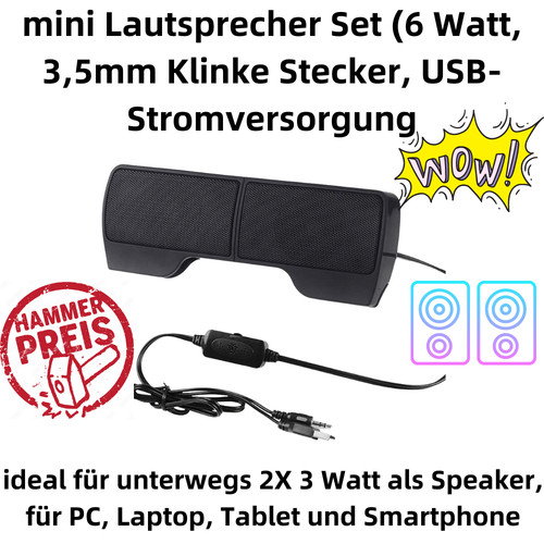 P01cm mini lautsprecher 6w - pc,