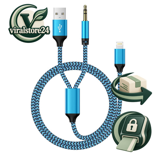 Aux kabel lightning auf 5mm - auf, 3,5mm