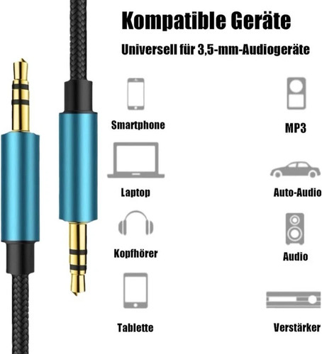 Aux kabel klinkenkabel 5mm - aux,